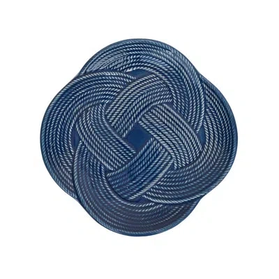 Juliska Le Panier Mystic Knot Dessert/salad Plate In Denim