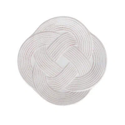 Juliska Le Panier Mystic Knot Dessert/salad Plate In Whitewash