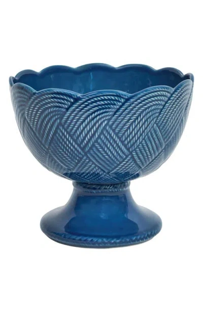 Juliska Le Panier Mystic Knot Footed Bowl In Denim