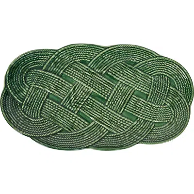 Juliska Le Panier Mystic Knot Hostess Tray In Green