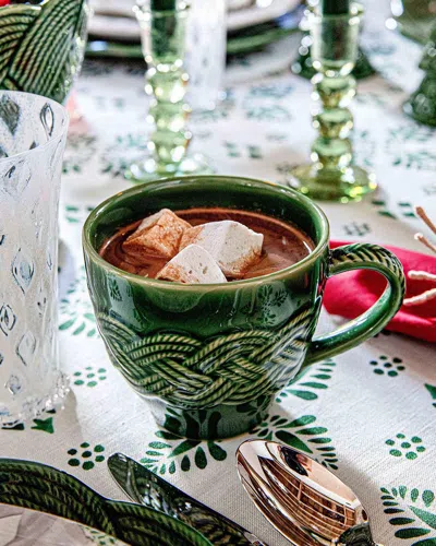 Juliska Le Panier Mystic Knot Mug, 16 Oz. In Green