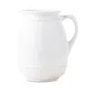 Juliska Le Panier Whitewash Pitcher Vase In Whitewash