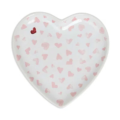 Juliska Love You More Ceramic Heart Tray In Pink