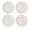 Juliska Love You More Dessert/salad Plates, Set Of 4 In Pink Multi