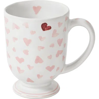 Juliska Love You More Footed Mug In Pink