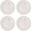 Juliska Love You More Dessert/salad Plates, Set Of 4 In Pink