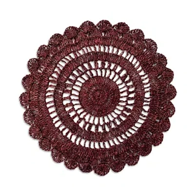 Juliska Macrame Placemat In Ruby