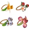 Juliska Meadow Set Of 4 Napkin Rings In Multi
