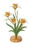 Juliska Meadow Walk Daffodil 14 Centerpiece Candelabra In Yellow