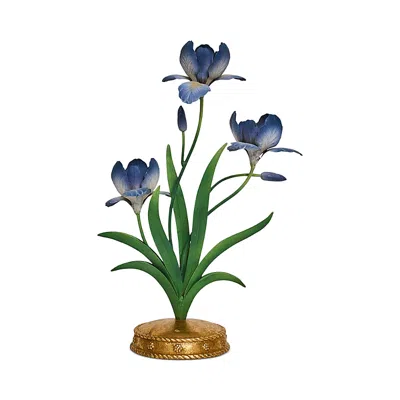 Juliska Meadow Walk Iris 15-inch Centerpiece In Blue
