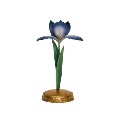 Juliska Meadow Walk Iris 9" Candlestick - Chambray