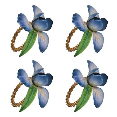 Juliska Meadow Walk Iris Napkin Ring - Chambray