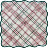 Juliska Merry Tartan Square Tablecloth In Mulberry Brown