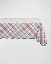 Juliska Merry Tartan Tablecloth, 60" X 120" In Redgreen