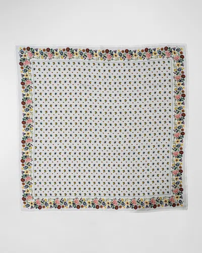 Juliska Mirabelle Linen Tablecloth - 54"sq. In Multi