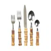 Juliska Five-piece Bamboo Place Setting - Natural In Natural Bamboo