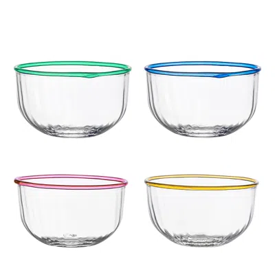 Juliska Nell Set Of 4 Glass Bowls In Multi