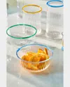 Juliska Nell Glass Bowl In Chambray