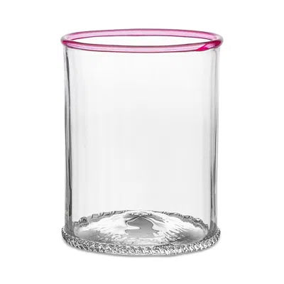 Juliska Nell Double Old Fashioned Glass In Pink