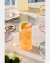 Juliska Nell Set Of 4 Highball Glasses In Blush