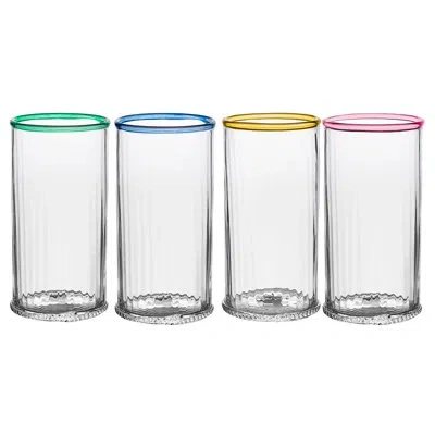 Juliska Nell Highball Assorted Glassware In Transparent