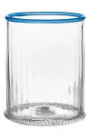 Juliska Nell Set Of 4 Double Old Fashion Glasses In Chambray