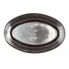 Juliska Pewter Stoneware 15 Oval Platter In Pewter