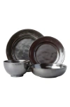 Juliska Pewter Stoneware 4-piece Dinnerware Place Setting In Gray