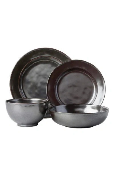 Juliska Pewter Stoneware 4-piece Dinnerware Place Setting In Gray