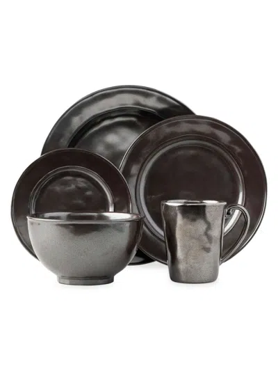 JULISKA PEWTER STONEWARE 5-PIECE PLACE SETTING SET