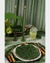 Juliska Provence Set Of 2 Candlesticks In Basil
