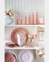 Juliska Provence Set Of 2 Candlesticks In Blush