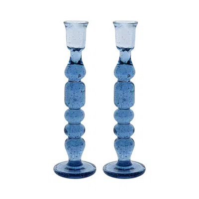 Juliska Provence 9 Candlestick, Set Of 2 In Blue