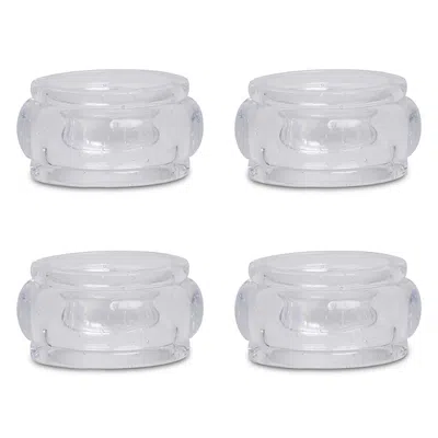 Juliska Provence Set Of 4 Napkin Rings In Transparent