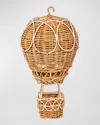 Juliska Provence Rattan Whitewash Small Hot Air Balloon Basket
