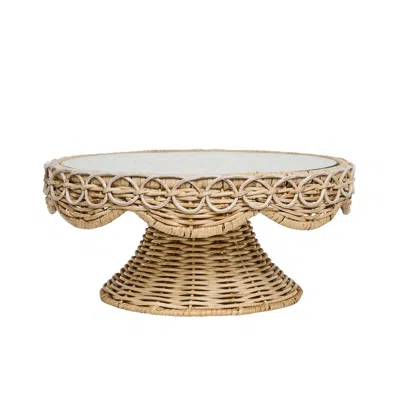 Juliska Provence Rattan Cake Stand In Neutral