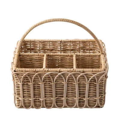 Juliska Provence Rattan Flatware Caddy - Light Brown