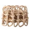 Juliska Provence Rattan Whitewash Napkin Ring In Brown