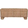 Juliska Provence Rattan Rectangular Planter In Whitewash