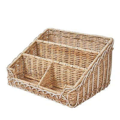 Juliska Provence Rattan Stationary Holder In Brown