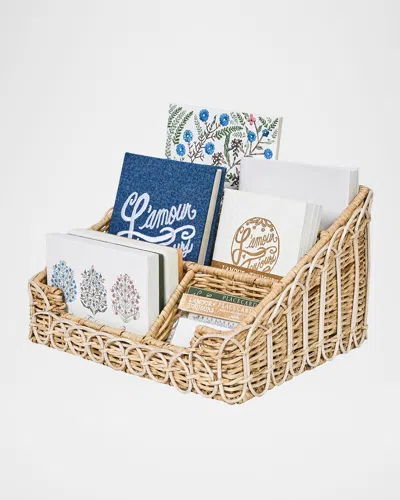 Juliska Provence Rattan Stationary Holder In Brown