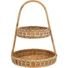 Juliska Provence Rattan Two-tier Server In Brown