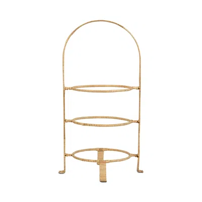 Juliska Provence Rattan Three-tier Stand In Natural