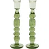 Juliska Provence 9" Candlesticks, Set Of 2 In Basil