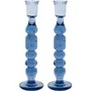 Juliska Provence Set Of 2 Candlesticks In Chambray