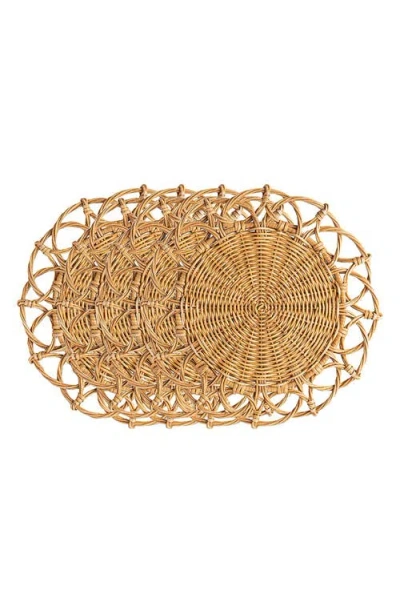 JULISKA JULISKA PROVENCE SET OF 4 RATTAN PLACEMATS