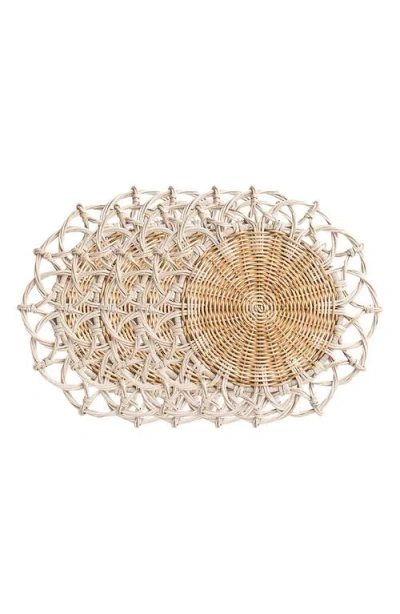 JULISKA JULISKA PROVENCE SET OF 4 RATTAN PLACEMATS