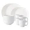Juliska Puro 16 Piece Dinnerware Set, Service For 4 In White