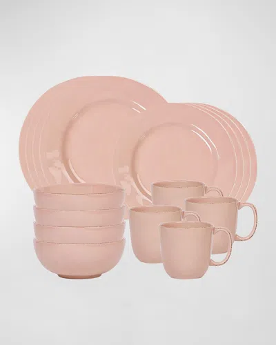 Juliska Puro Blush 16-piece Dinnerware Set In Pink
