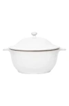 Juliska Puro Whitewash Lidded Casserole Dish, 12" In Whitewash